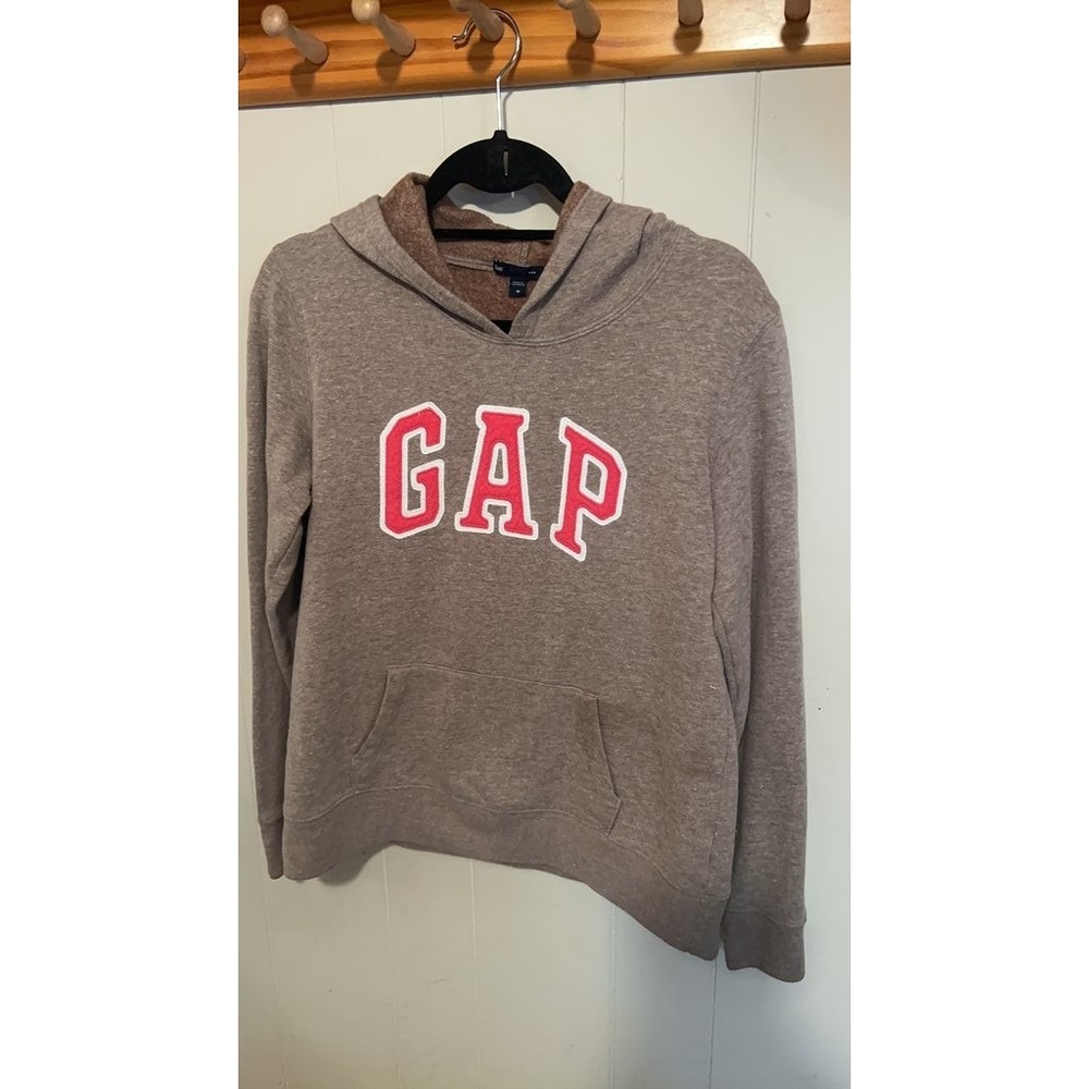 Gap Brown Hoodie with Red Logo